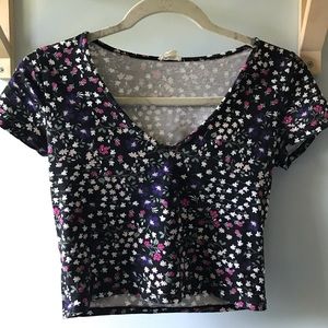 Floral crop top